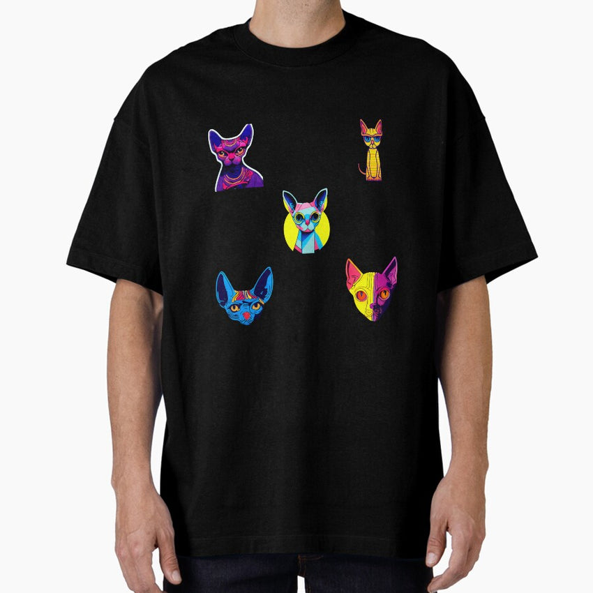 Sphynx cats for everyone 7 Oversized T-Shirt