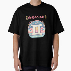 Gemini zodiac sign Oversized T-Shirt