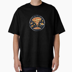 Cosmic Pizza Party: A Slice Out of This World Oversized T-Shirt
