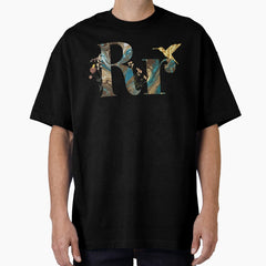 “Rr” MARBLE DESIGN Oversized T-Shirt