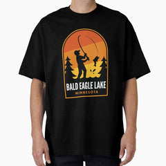 Bald Eagle Lake Minnesota Fishing Oversized T Shirt