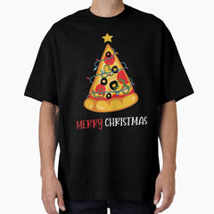 Christmas pizza Oversized T-Shirt