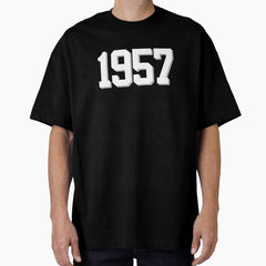 1957 Classic (White with Silver) Oversized T-Shirt