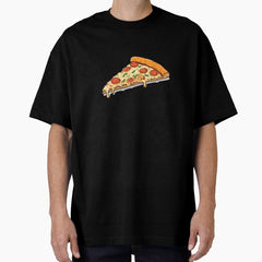 Pizza Slice Matching Design for Kids - Perfect Pair for Fathers Day Oversized T-Shirt