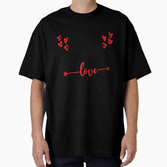 Happy Valentine Love cute gift Oversized T-Shirt