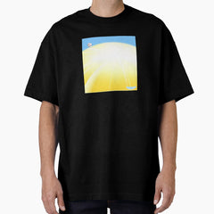 Baseball Art and Baseball Merch Featuring A Dinger Hit Into The Sun! Oversized T-Shirt