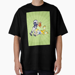 American football player blocks his opponent Oversized T-Shirt