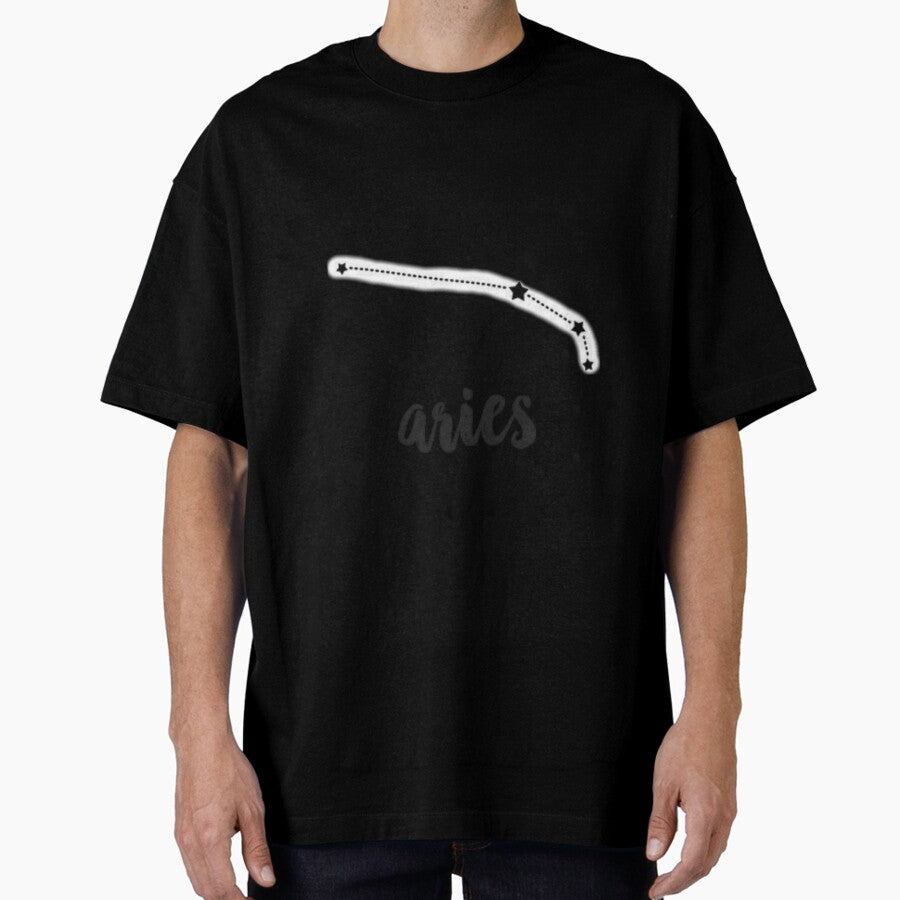 A Zodiac Sign Test For Aries Oversized T Shirt