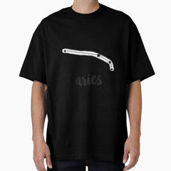 A Zodiac Sign Test For Aries Oversized T Shirt
