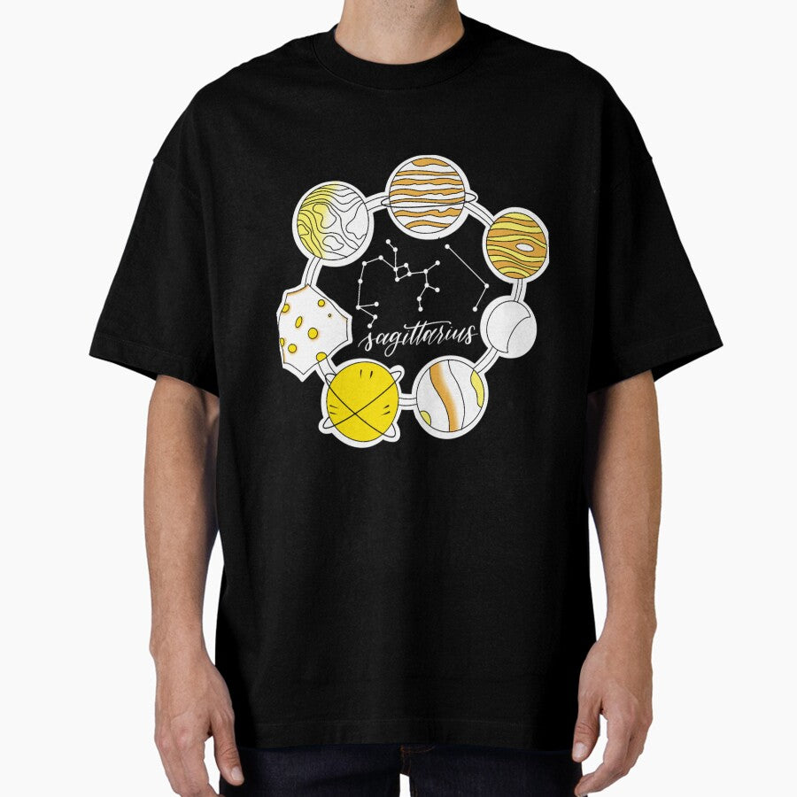 Sagittarius Zodiac/Star Sign Oversized T-Shirt