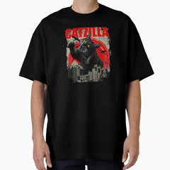Catzilla - Funny Cat Lover Kitten Kitty Oversized T-Shirt