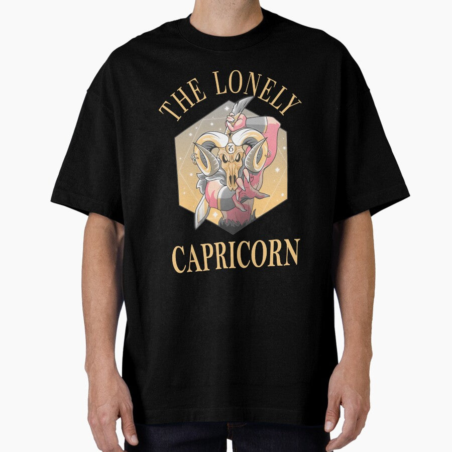 Capricorn Zodiac Sign, Astrology, Astrological Sign Oversized T-Shirt