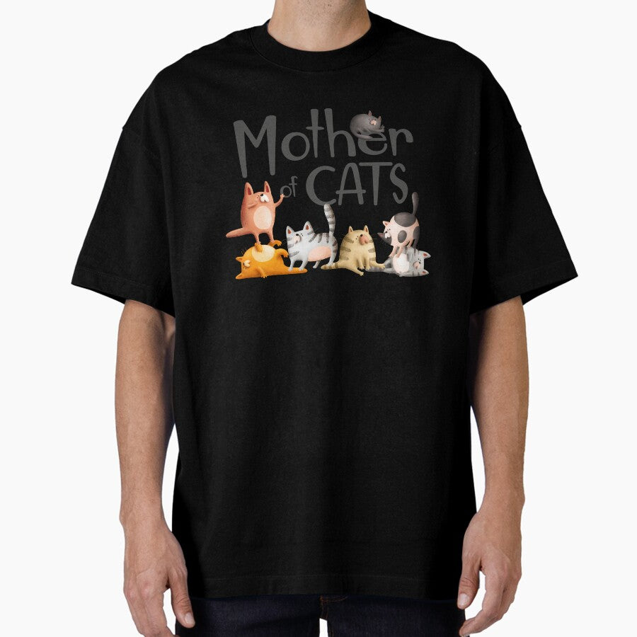 Mother of Many Cats Oversized T-Shirt