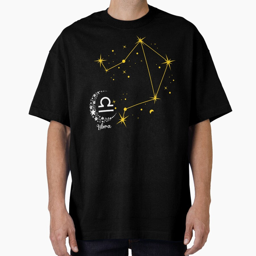 Libra sign Zodiac Oversized T-Shirt
