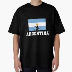 Argentina Soccer Football Argentinean National Team Oversized T-Shirt