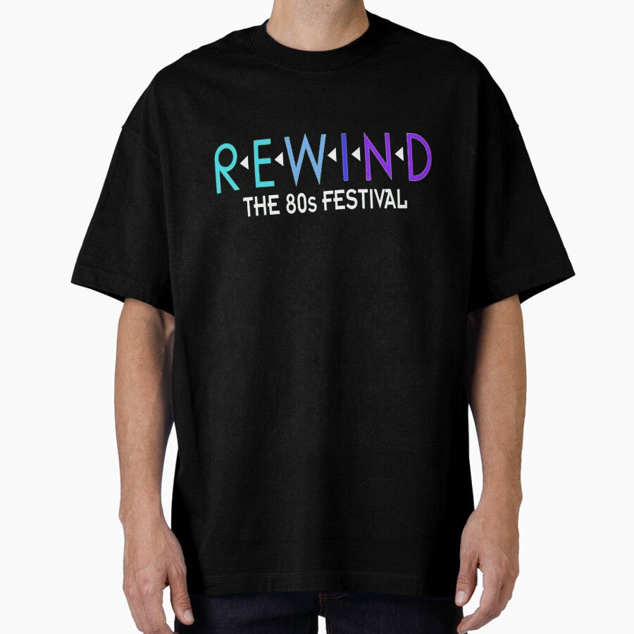 Rewind Festival Retro Music Fest South North Oversized T Shirt