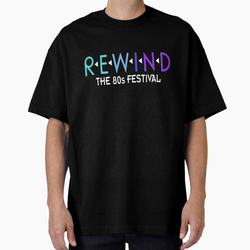 Rewind Festival Retro Music Fest South North Oversized T Shirt