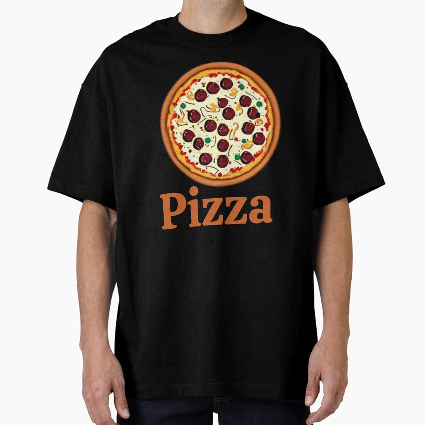 Pizza My Heart - Hot and Fresh - Pizza Party Oversized T-Shirt
