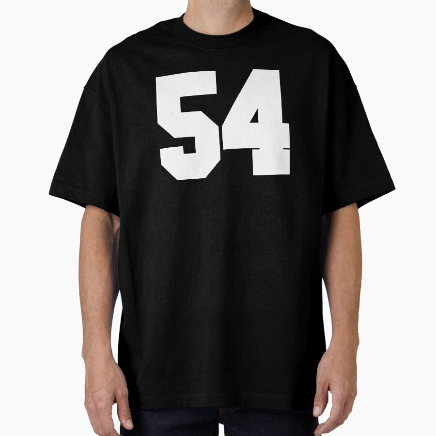 54 Number Cleveland Sports Fifty-Four Brown Jersey Oversized T-Shirt