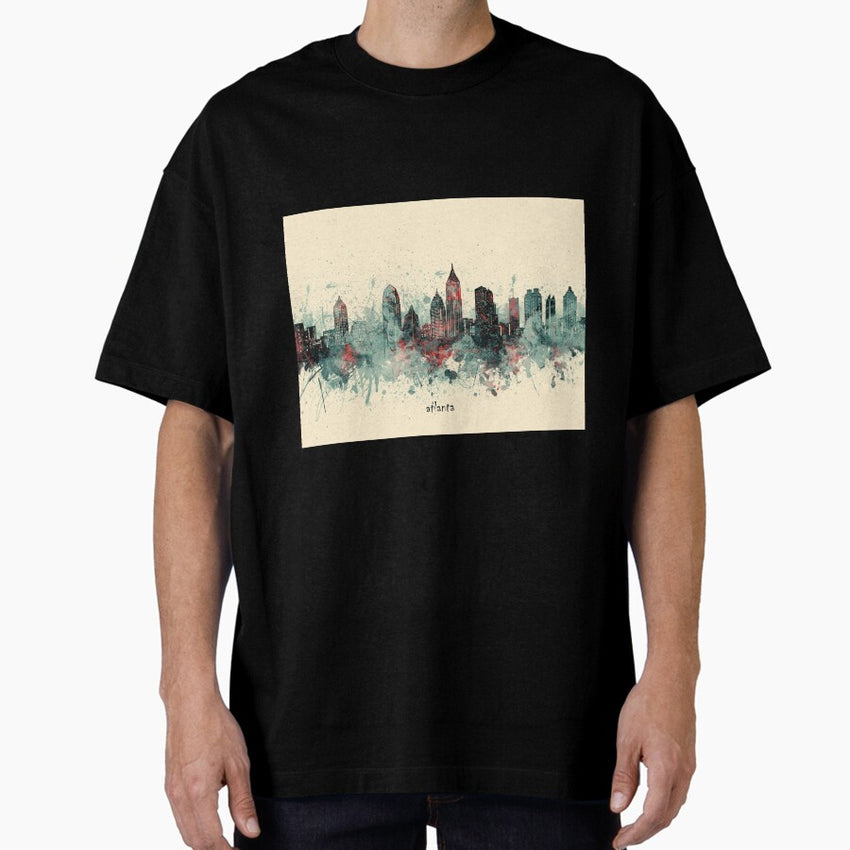 atlanta skyline Oversized T-Shirt