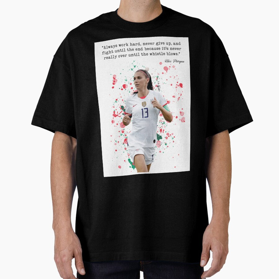 Alex Morgan Soccer Player Poster Oversized T-Shirt
