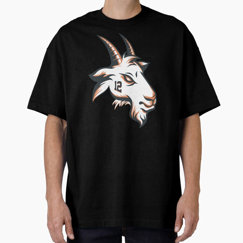 Limited Edition GOAT 12 Shirt, Mug, Hoodie, Sticker, Throw Blanket & Tapestry! Oversized T-Shirt