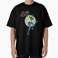 Alter Ego The Eclipse Superhero Comic Book 50s Oversized T-Shirt
