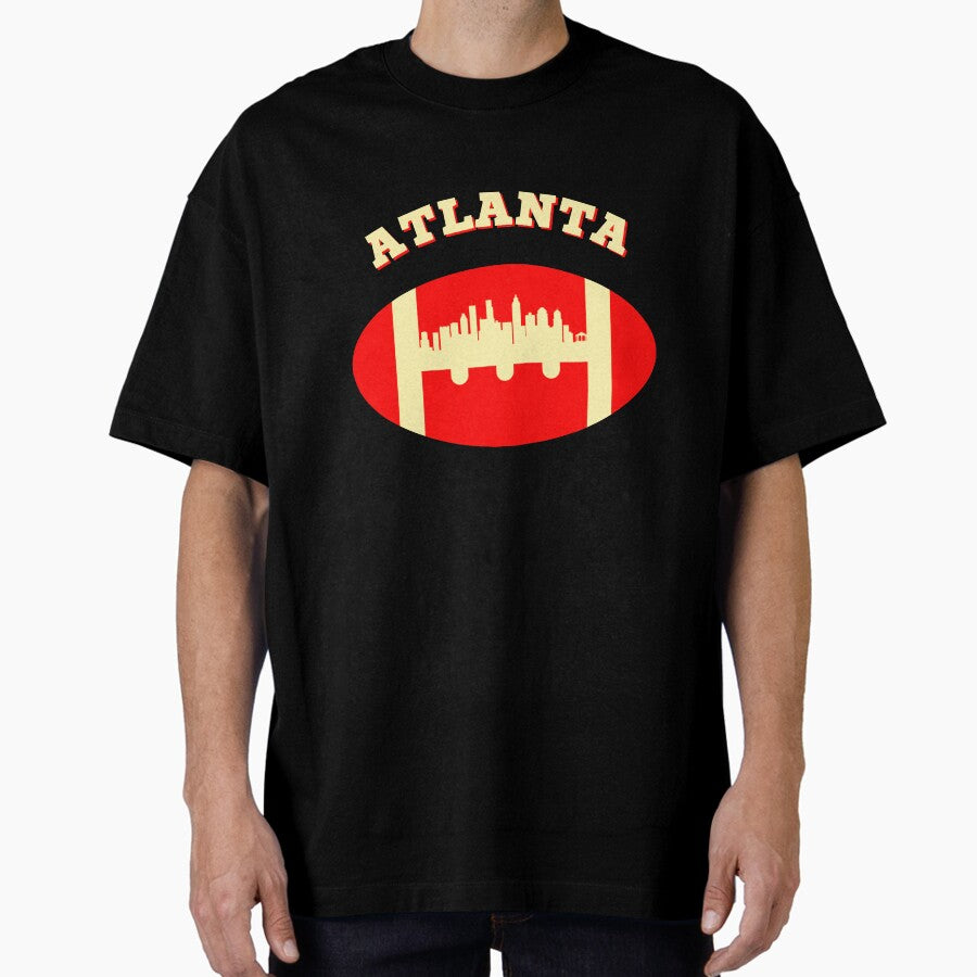 Atlanta Gameday - Vintage City Football Design Oversized T-Shirt