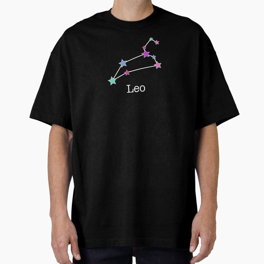 Zodiac Constellation Leo Oversized T-Shirt