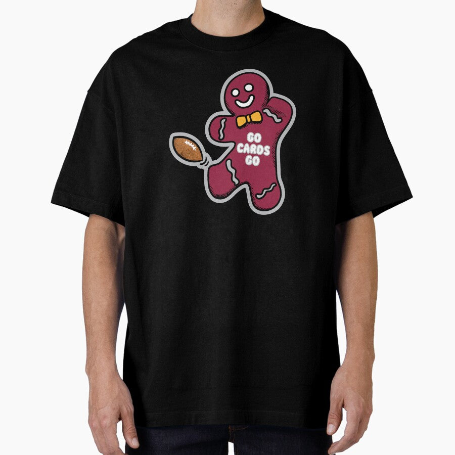 Arizona Cardinals Gingerbread Man Oversized T-Shirt