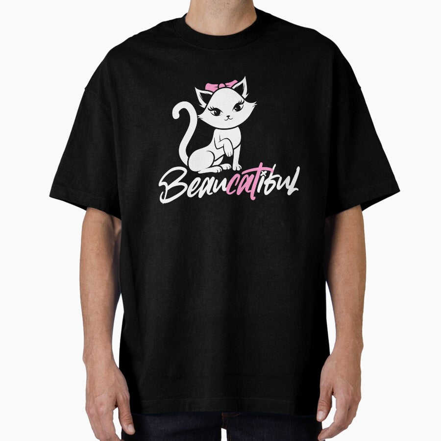 Beautiful Pet Cat for Cat Lovers Oversized T-Shirt