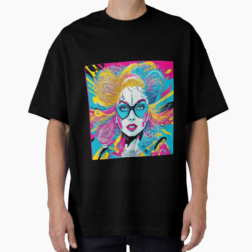 Barbenheimer Fusion Retro Pop Art Explosion T Shirt Oversized T Shirt