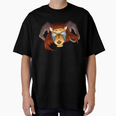 Aries Girl Head Oversized T-Shirt