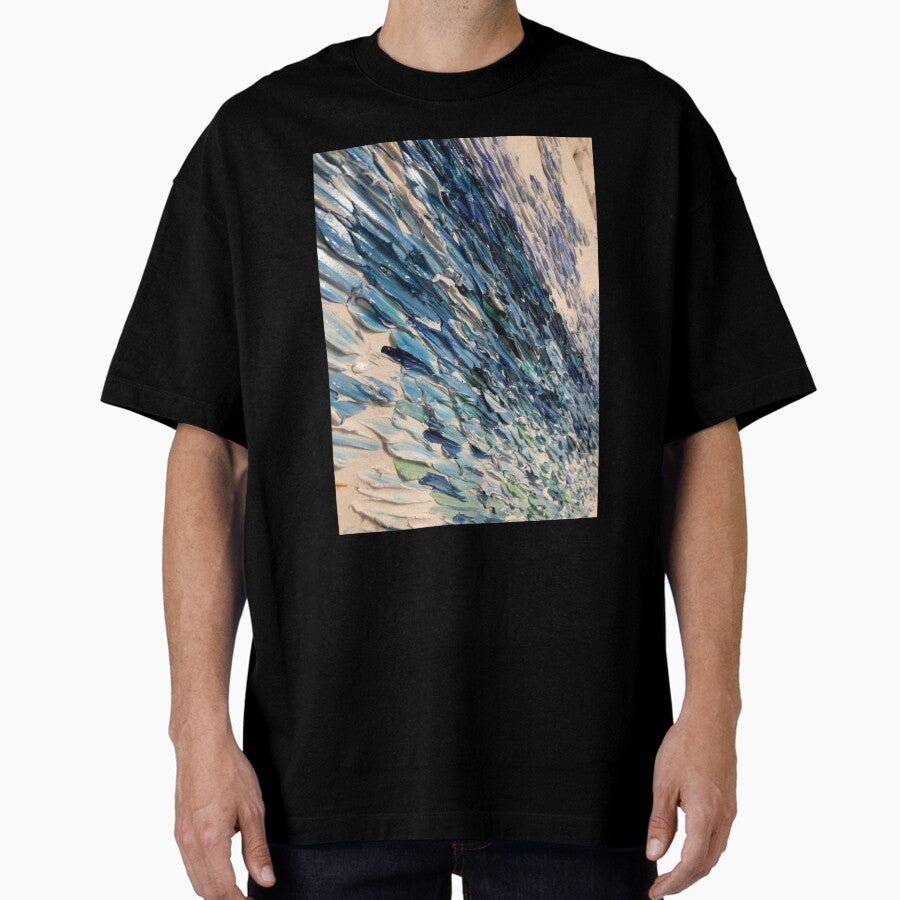 Abstract Art Ocean Oversized T Shirt