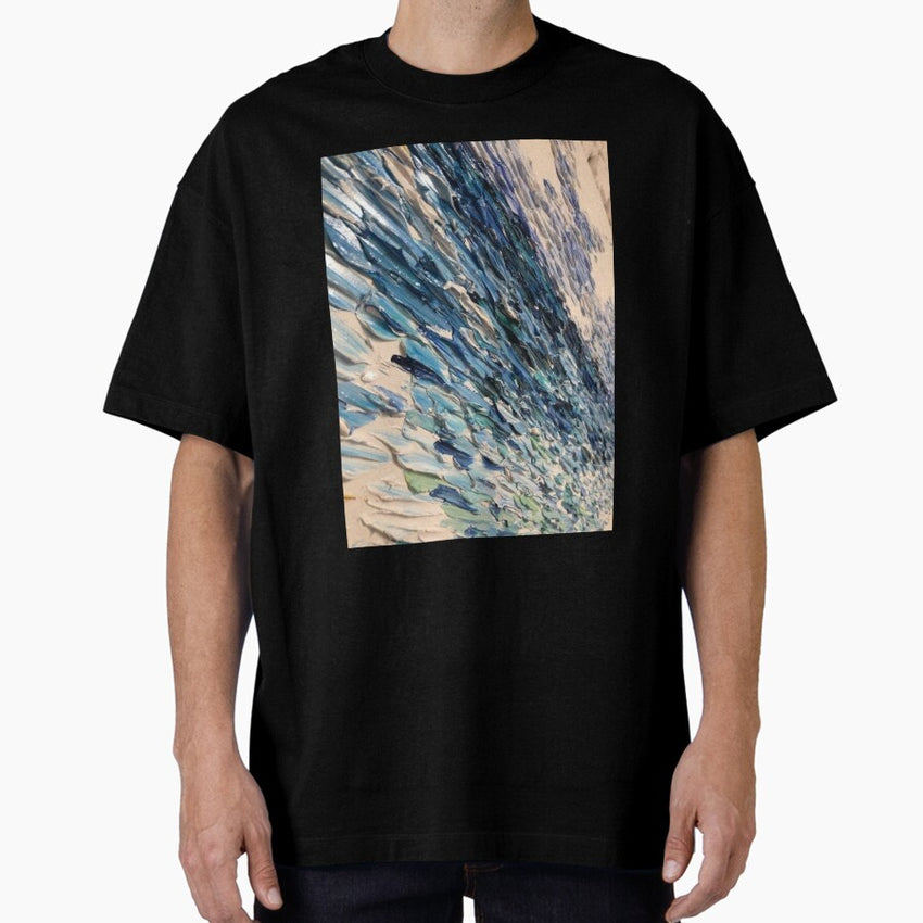 Abstract Art Ocean Oversized T Shirt