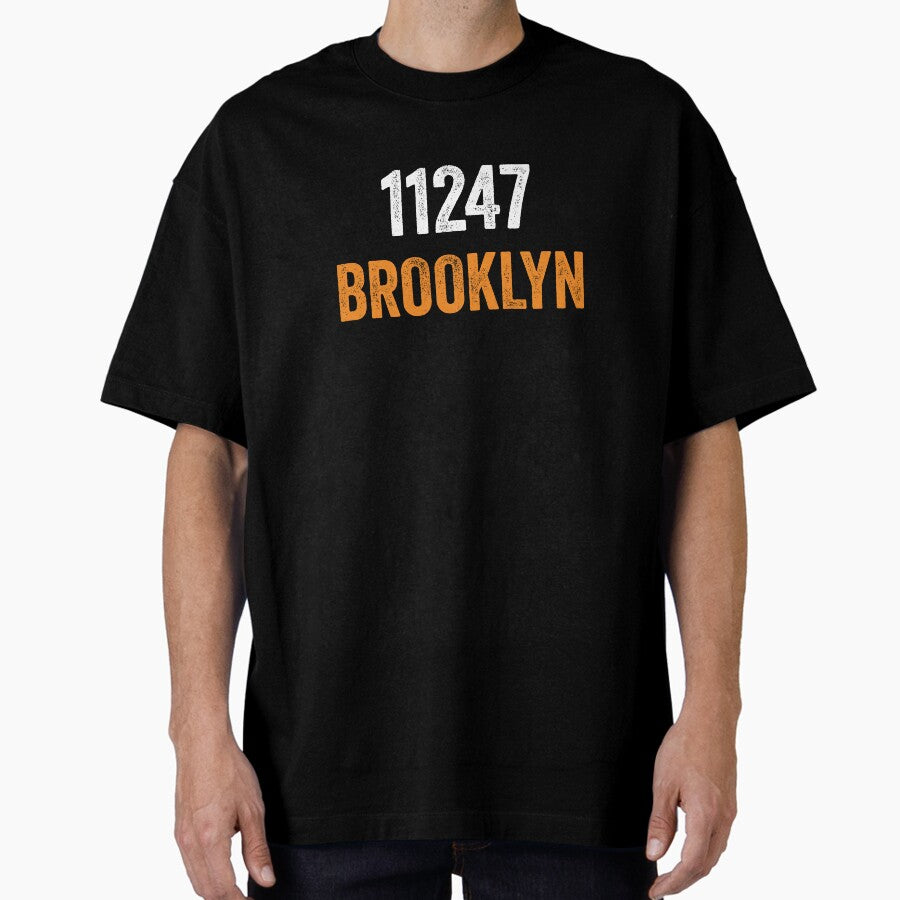 11247 Brooklyn Zip Code Oversized T-Shirt