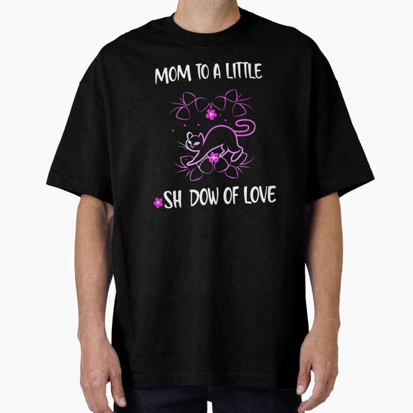Best Black Cat Mom for Proud Feline Lovers Oversized T-Shirt