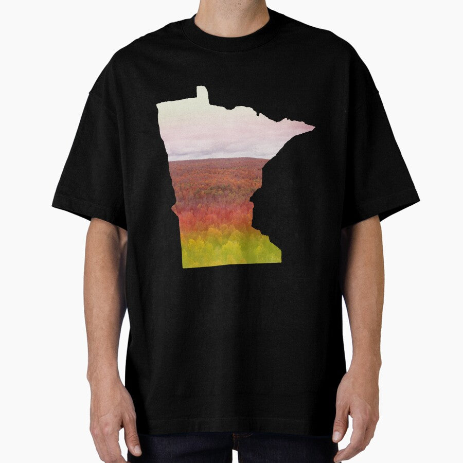 Autumn Oberg Mountain North Shore Minnesota Oversized T-Shirt