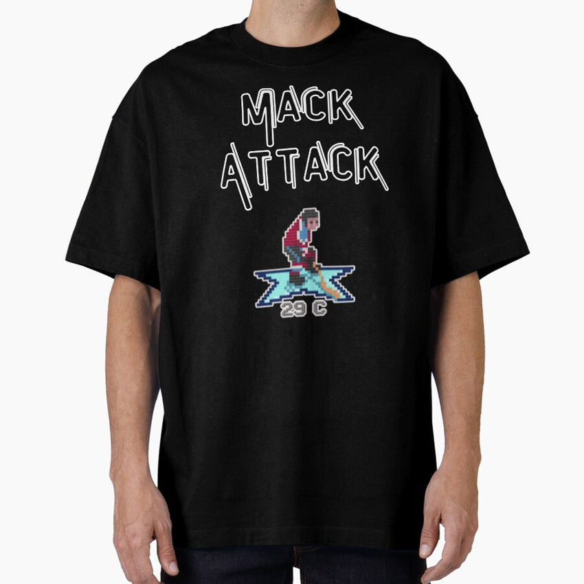 8bit hockey Mack Attack Oversized T-Shirt