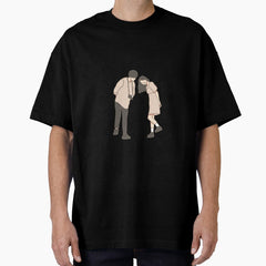 #3 Earth tone couple Oversized T-Shirt