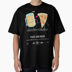 PIZZA AND BEER Oversized T-Shirt