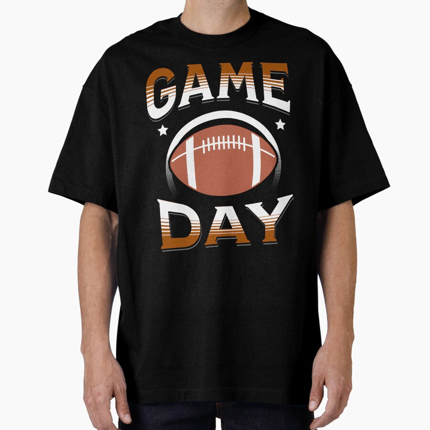 American Football Game Day Football Men Women Kids Youth Oversized T-Shirt