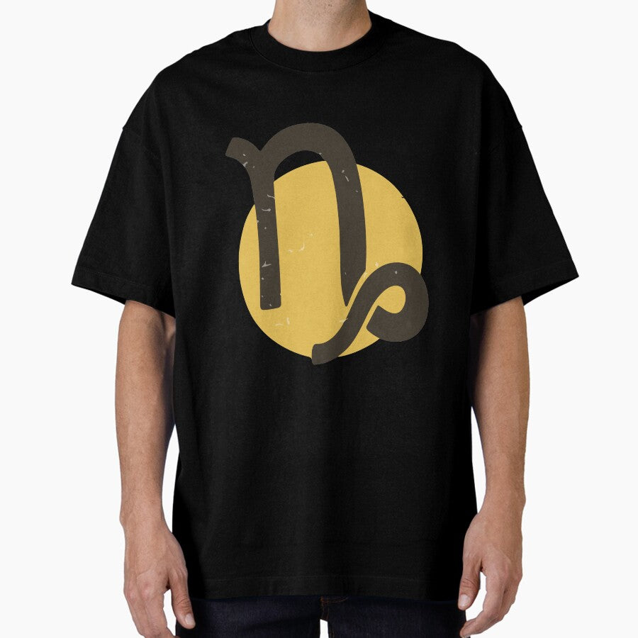 Capricorn Zodiac Sign Oversized T-Shirt