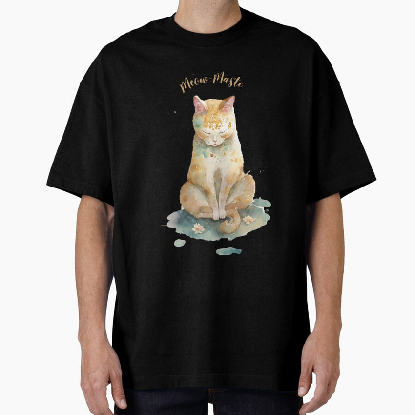 Meow-Maste Cat Meme 06 Oversized T-Shirt