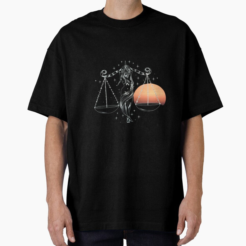 Astrology Zodiac Designs: Libra #9 Oversized T-Shirt