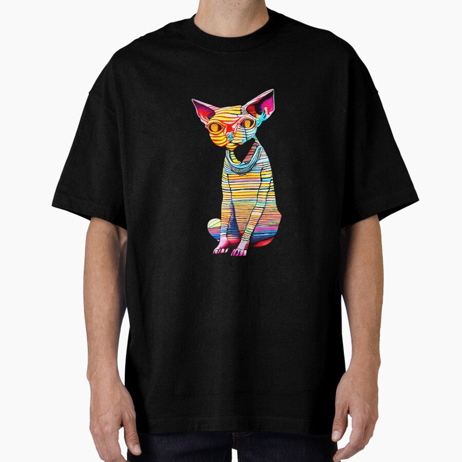 Sphynx cat 7 Oversized T-Shirt