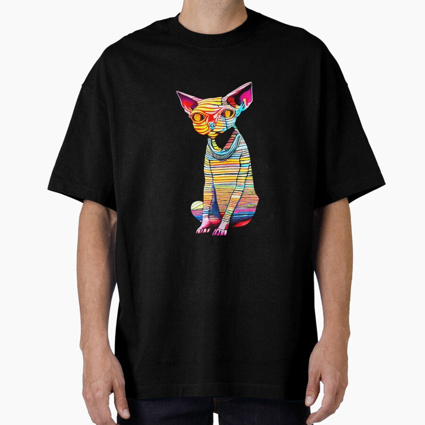 Sphynx cat 7 Oversized T-Shirt