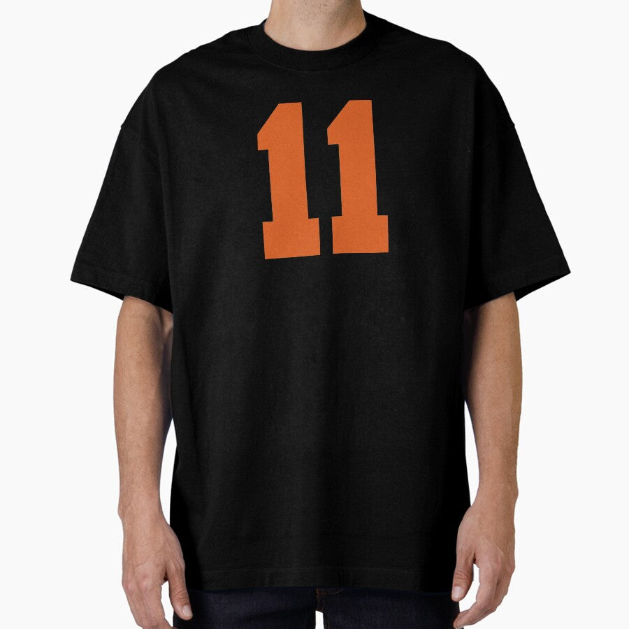 11 Number Cleveland Sports Eleven Brown Jersey Oversized T-Shirt