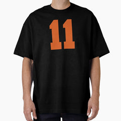 11 Number Cleveland Sports Eleven Brown Jersey Oversized T-Shirt