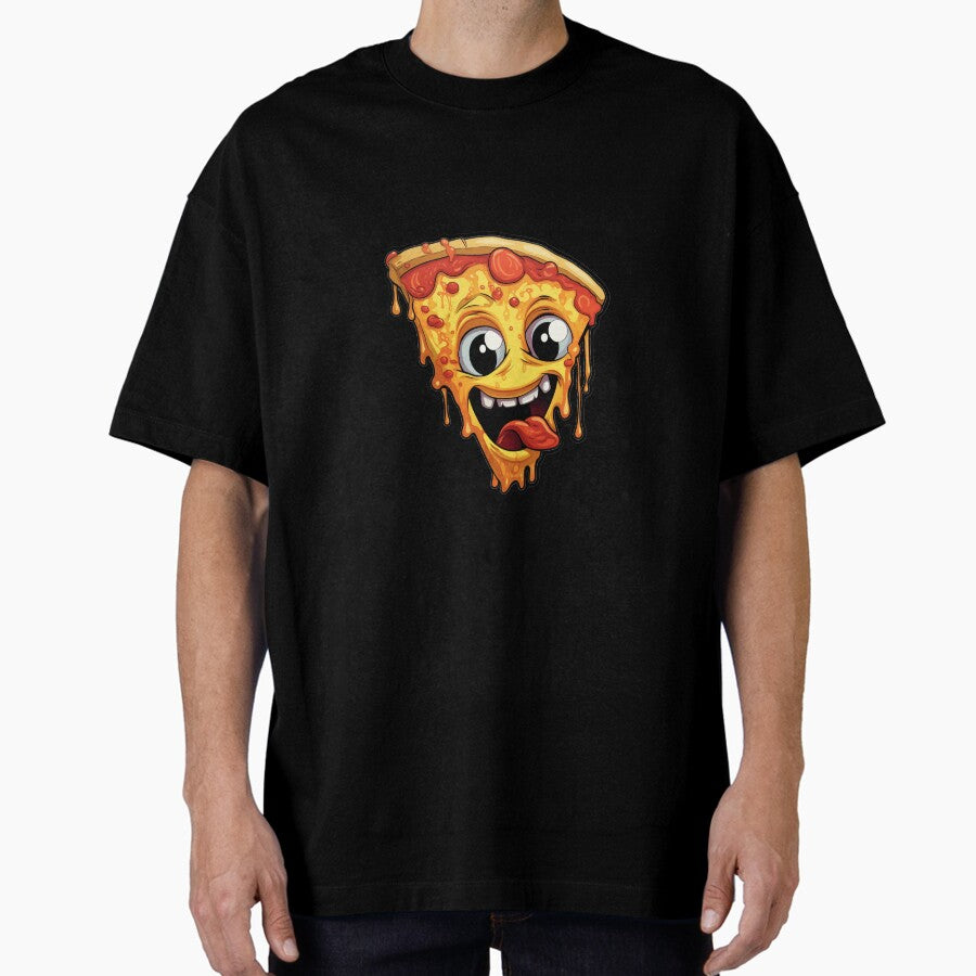 crazy slice of pizza Oversized T-Shirt